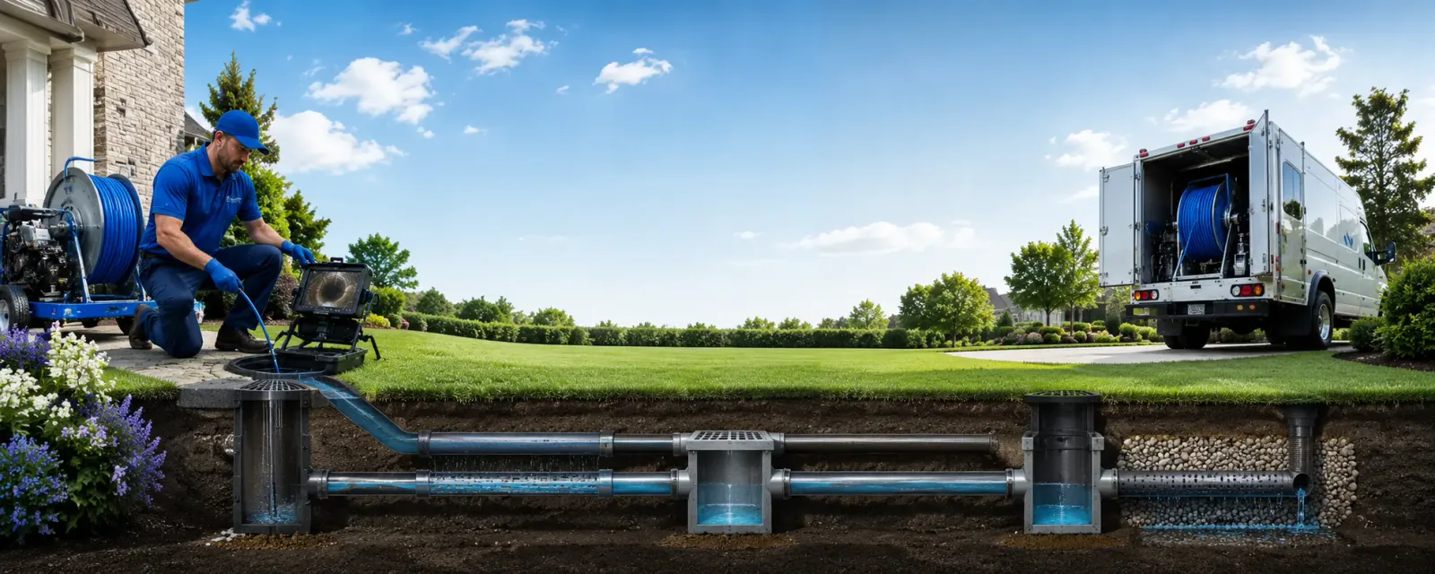 Outdoor drain cleaning information for Scalf, KY